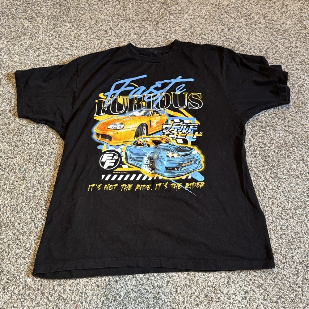 Fast Furious T-Shirt Mens XL Tokyo Drift Toyota Supra Nissan Skyline Universal
